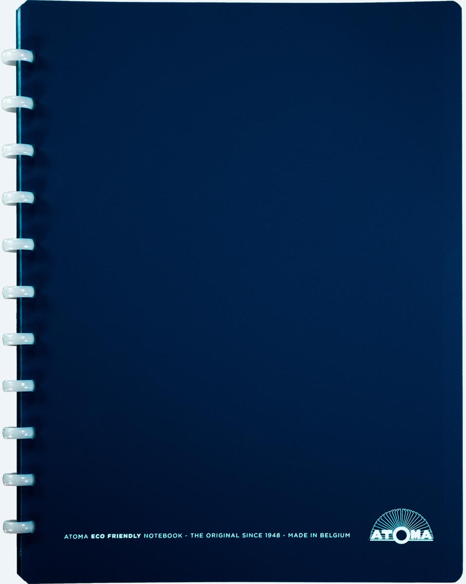 Atoma -  Eco schrift, ft A4 +, 120 bladzijden, commercieel geruit, met 6 tabbladen en 5 showtassen, assorti (afbeelding 2)