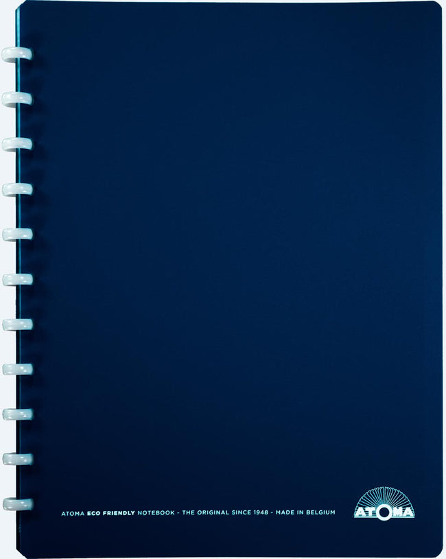 Atoma -  Eco schrift, ft A4 +, 120 bladzijden, commercieel geruit, met 6 tabbladen en 5 showtassen, assorti (afbeelding 2)