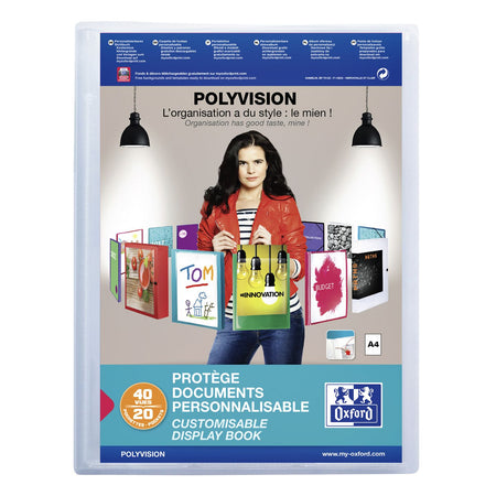 Oxford - lbum Polyvision A4 20 Beutel PP transparent | 12 Stück