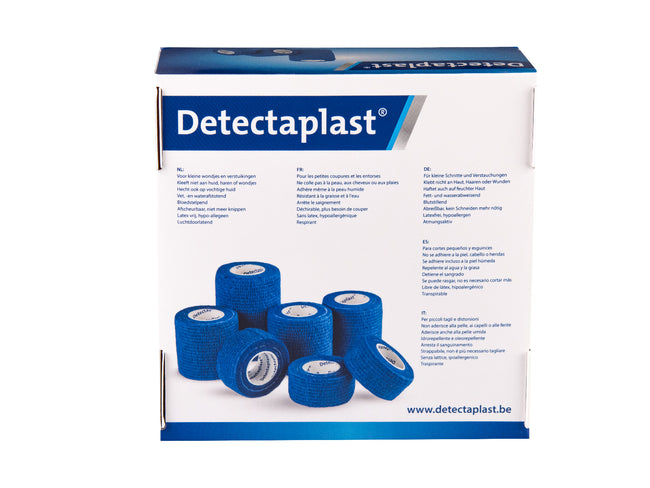 Detectaplast -  Cohesief verband blauw deteclast assorti 7 stuks