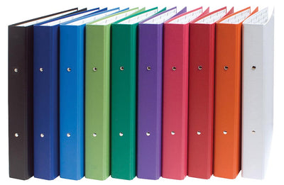 Exacompta - Ringordner in verschiedenen Farben: Weiß, Orange, Rot, Rosa, Lila, Grün, Hellgrün, Blau, Dunkel
