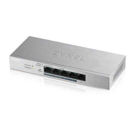 ZYXEL -   GS1200-5v2 Managed Gigabit Ethernet (10/100/1000) Power over Ethernet (PoE) Grijs