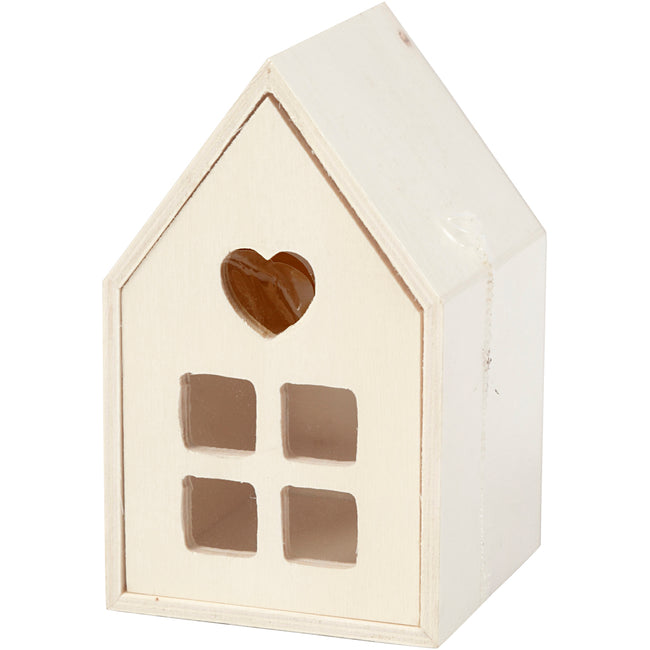 Creativ Company - Haus mit Schublade 10,8x6,8 cm Holz