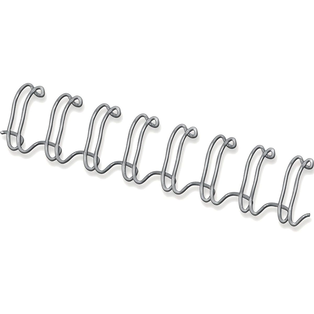 Fellowes - Drahtrücken 12mm 34-Ring A4 Silber 100 Stück