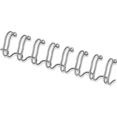 Fellowes - Drahtrücken 12mm 34-Ring A4 Silber 100 Stück