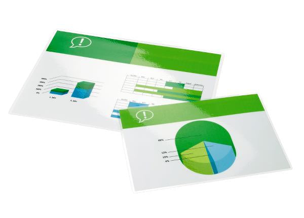 GBC – Laminierfolie für Dokumente, A2, 250 Mikron (2 x 125 Mikron), 100 Stück