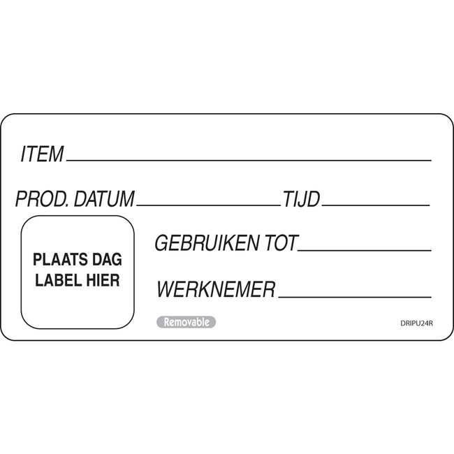 Klika - Etikett | Papier | 100x50mm | weiß | Rolle mit 500 Stück