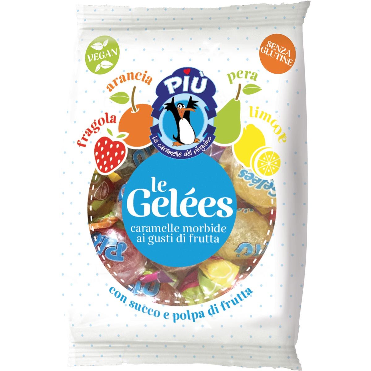 Piu - Jelly Fruit Bonbons, 1 kg Beutel