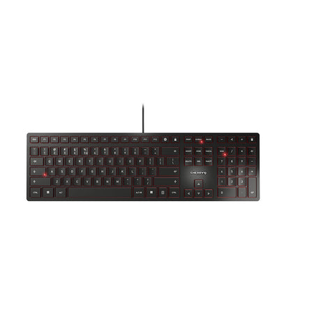 CHERRY -   KC 6000 Slim toetsenbord Universeel USB Amerikaans Engels Zwart