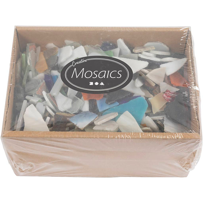 Creotime – Mosaik Creativ Company, Größe 8–20 mm, Dicke 2–3 mm, 2 kg, sortiert