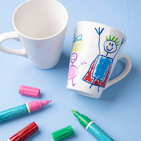 Creotime - Becher Creativ Company weiß Höhe 10cm