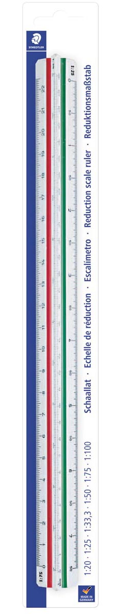 Staedtler - Maßstabslineal 561 300 mm Teilungstraining