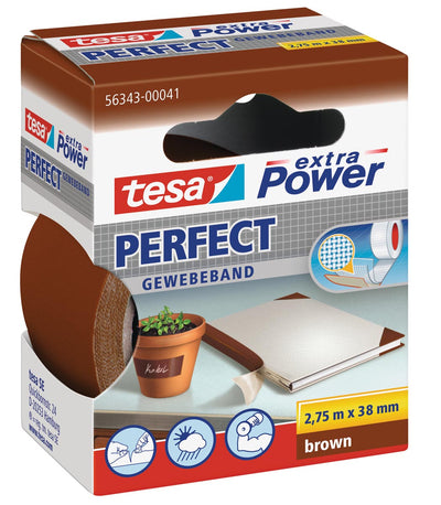 Tesa - extra Power Perfect, ft 38 mm x 2,75 m, braun