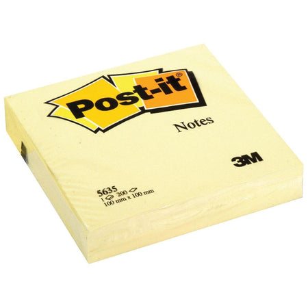 Haftnotizen – Notizzettel ft 101 x 101 mm, gelb, Block mit 200 Blatt