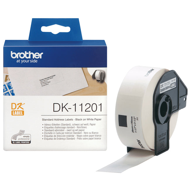 Brother - Adressetikett DK-11201 29x90mm 1 Rolle à 400 Stück weiß