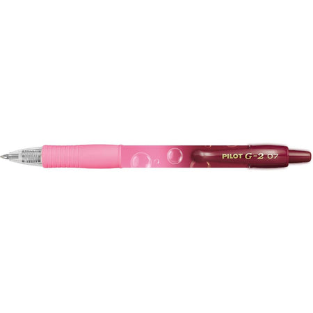 Pilot - Gelschreiber G-2 Bubble Pink mit blauer Schrift
