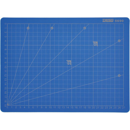 Desq - Professionelle Schneidematte, 5-lagig, blau, ft 22 x 30 cm