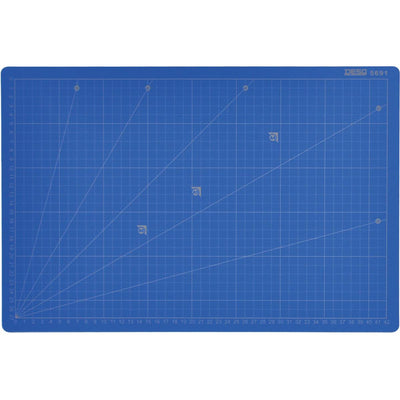 Desq - Professionelle Schneidematte, 5-lagig, blau, ft 30 x 45 cm