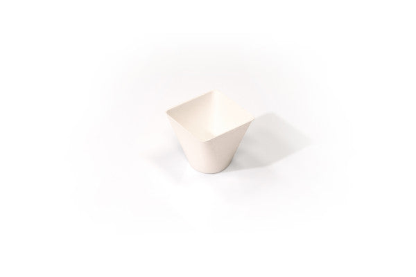 Teller > Teller Zuckerrohrmark - Bagastro Behälter konisch 6cl 50 x 50 x h45 mm Schrumpfung von 40 Stück