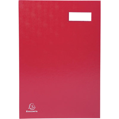 Exacompta - Handzeichenmappe für ft 24 x 35 cm, aus mit PVC überzogenem Karton, 20 Unterteilungen, rot
