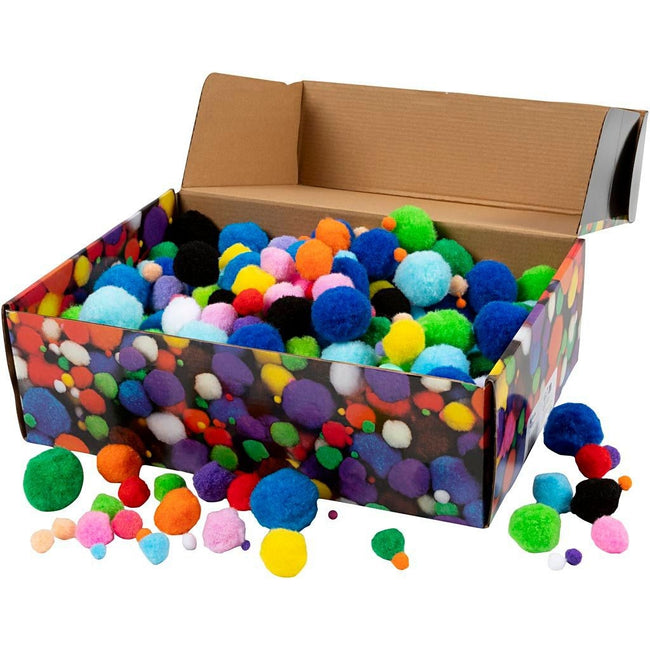 Creativ Company -  Pompons  doos 720 stuks assorti