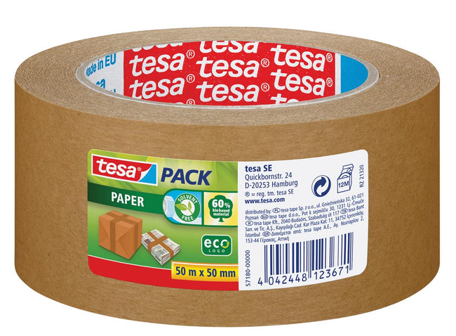 Tesa - Verpackungspaket® Papier ecoLogo® 50mx50mm braun