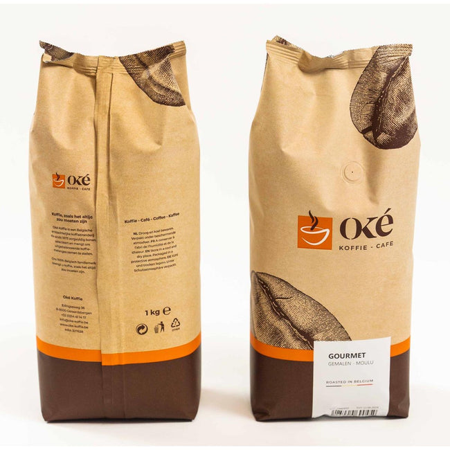 OKE Koffie - OK Kaffee, gemahlen, 1 kg Beutel, Gourmet