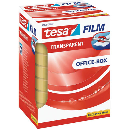 Tesa - Klebebandfolie® 66mx19mm Transparent 8 Rollen