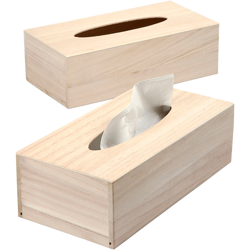 Creotime - Taschentuchbox Creativ Company 27x14x8cm Holz