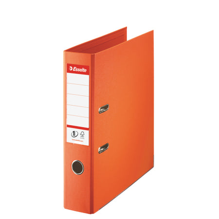 Esselte - Power N°1 orangefarbener Ordner, Rücken 7,5 cm