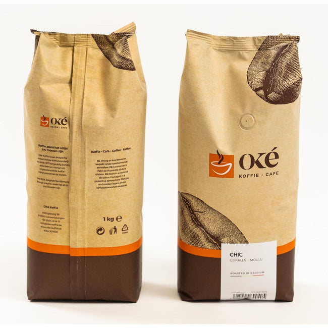 OKE Koffie - OK Kaffee, gemahlen, 1 kg Beutel, Chic