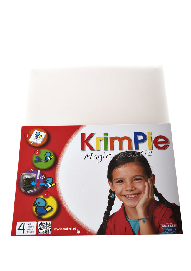 Collall - Krimpievel Magic Plastic transparentes Set mit 4 Blättern | 25 Stück