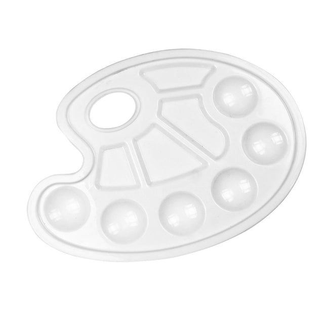 Collall - Kunststoff-Farbpalette mit 10 Fächern weiß | 10 Stück