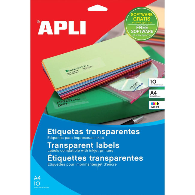 Apli – Transparente Etiketten