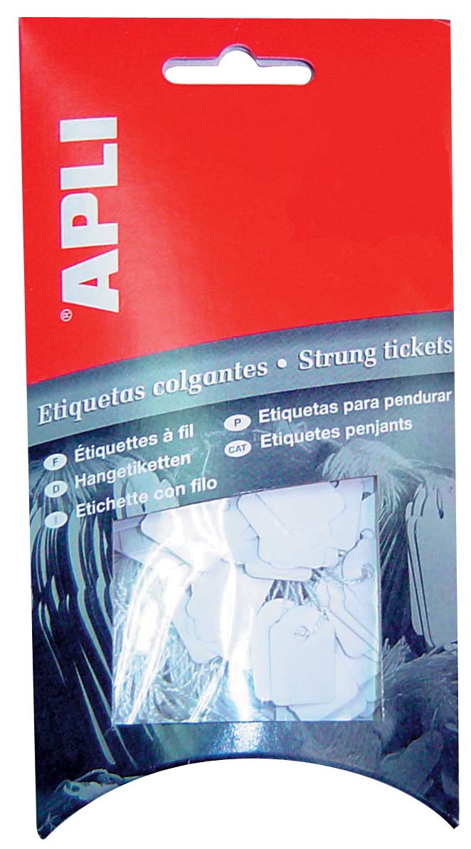 Apli - Kabeletiketten ft 9 x 24 mm (B x H) (7005), Karton mit 200 Stück