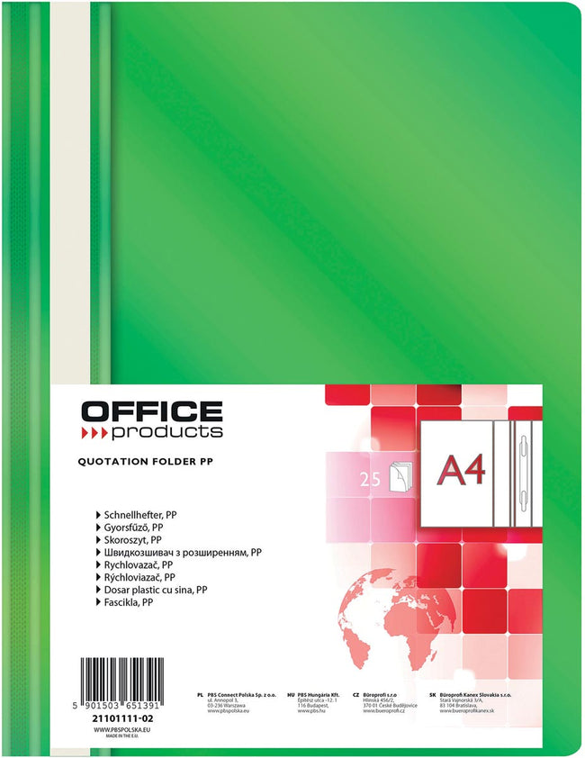 OFFICE products -   snelhechtmap, groen