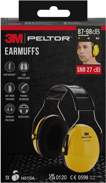3M -  Peltor Optime gehoorkap, geluidsdemping tot 27 dB (afbeelding 2)