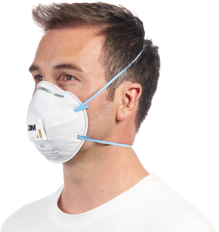 3M -  Cool Flow stofmasker, FFP2, met ventiel, pak van 5 stuks (afbeelding 2)