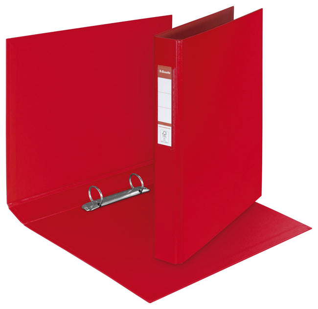 Esselte -  Standard Ring Binders , PP Red 2 x 25 mm ringband A4 Rood