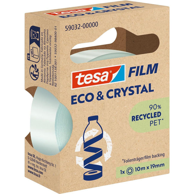 Tesa - Klebeband Eco Crystal 59032 19mmx10m transparenter Blister