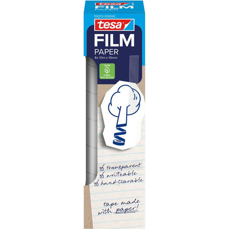 Tesa – Klebeband, Folienpapier, 19 mm x 10 m, 8 Rollen