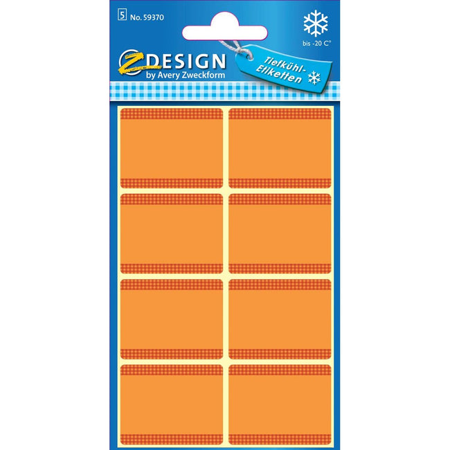 Avery Zweckform - Gefrieretiketten im Blister, orange, 40 Etiketten