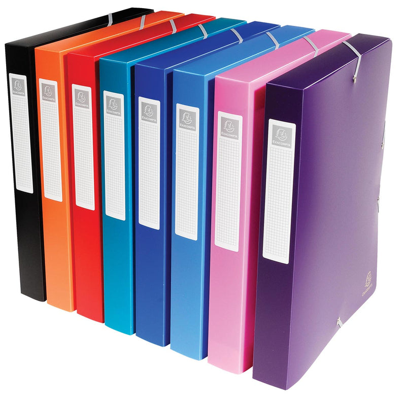 Exacompta - Elastobox-Rückseite von 4 cm in verschiedenen Farben