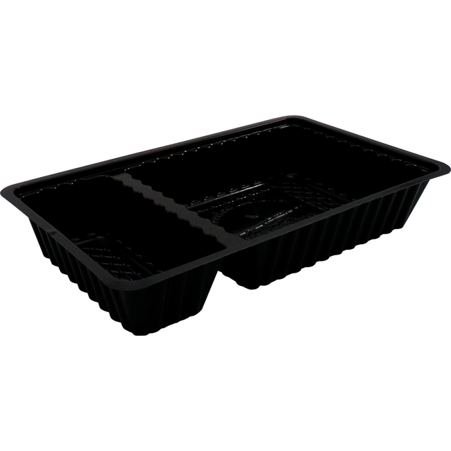 Klika - Bak | Ps | A20 | Snackbehälter 204x120x36mm | Schwarz | 250 Stück