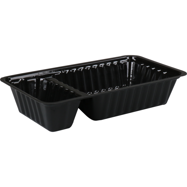 Klika - Bak | Ps | A23 | Snackbehälter 170x95x33mm | Schwarz | 250 Stück