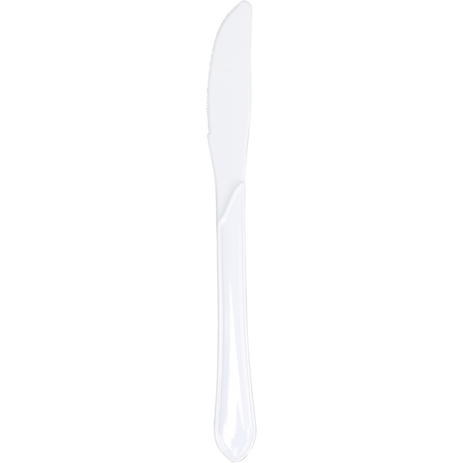 Depa - Kunststoffmesser 18 cm wiederverwendbar WEISS 50 Stück
