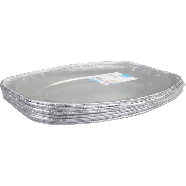 Depa -  Schaal | cateringschaal | aluminium | ovaal | 350x245x21mm | zilver | 100 stuks