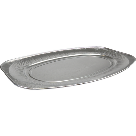 Ovale Schüssel aus Aluminium 55 cm, 10 Stück