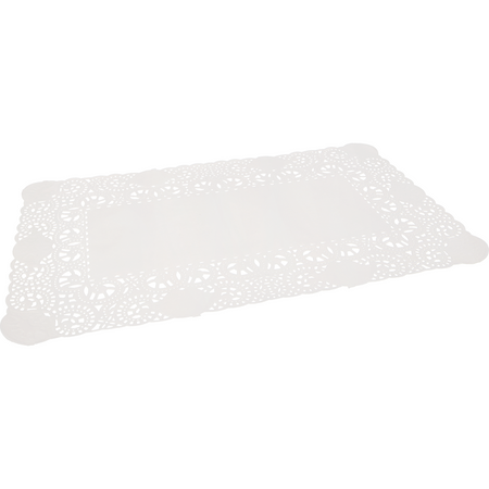Klika -  Taartrand | papier | 30x18cm | rechthoekig | wit | 2000 stuks