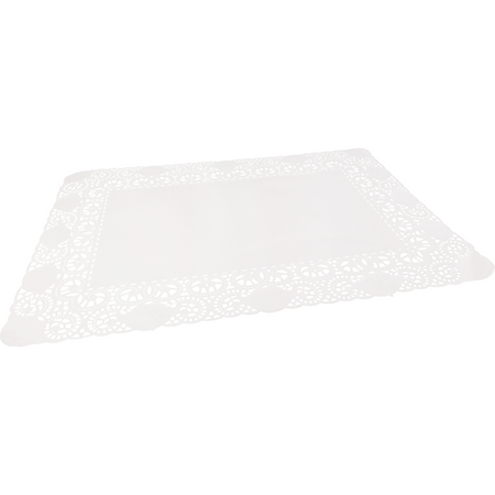 Klika -  Taartrand | papier | 40x30cm | rechthoekig | wit | 1000 stuks